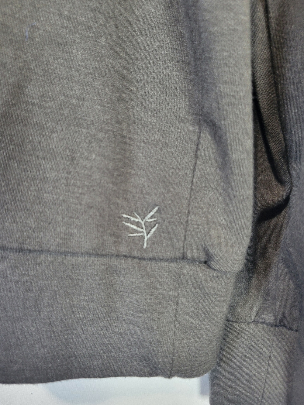 Cozy Earth Bamboo Mens Ultra Soft Grey Pull-Over Hoodie Sustainable Minimal - Picture 4 of 11